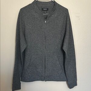 Nordstrom Men’s Shop Wool Blend Cardigan Gray Medium